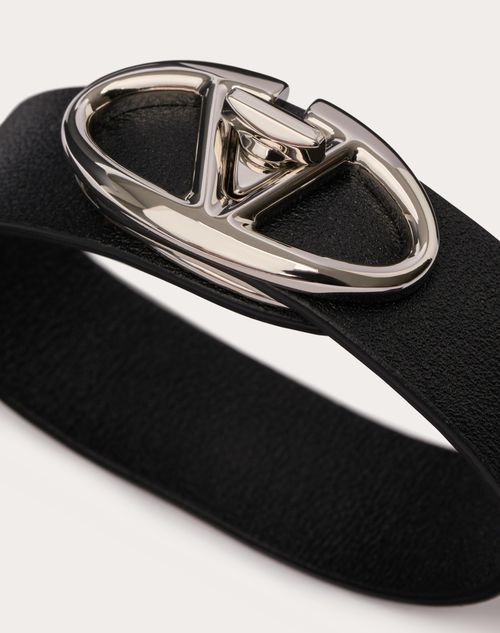 Valentino Vlogo Bracelet In Black