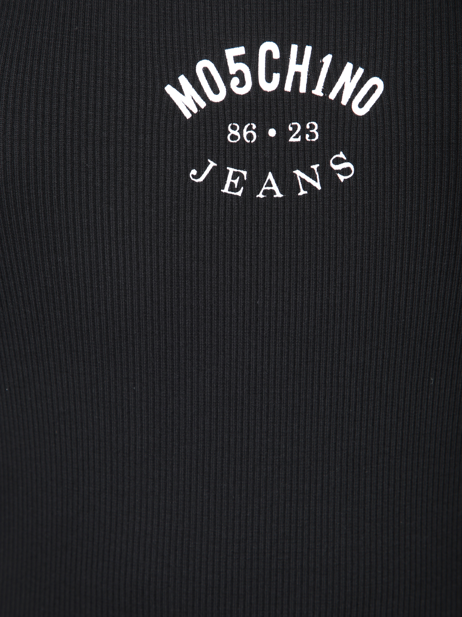 Moschino Jeans Sleeveless Crewneck Dress In Black