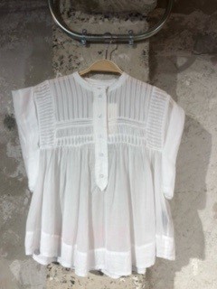 Shop Isabel Marant Étoile Leaza Cotton Voile Top In White