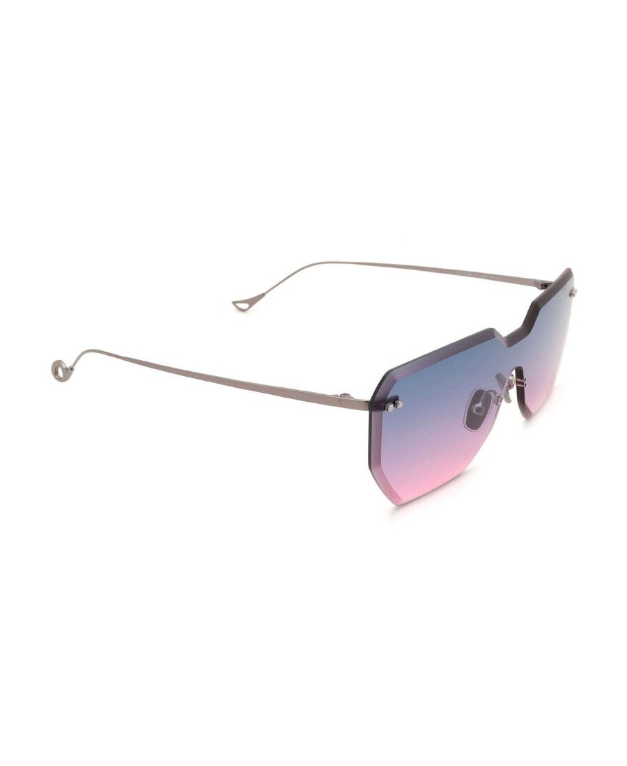 Eyepetizer Brickel Gunmetal Sunglasses In Blue