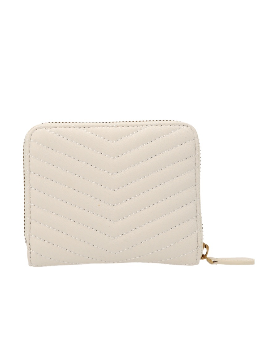 PINKO PINKO LOGO PLAQUE QUILTED ZIPPED WALLET