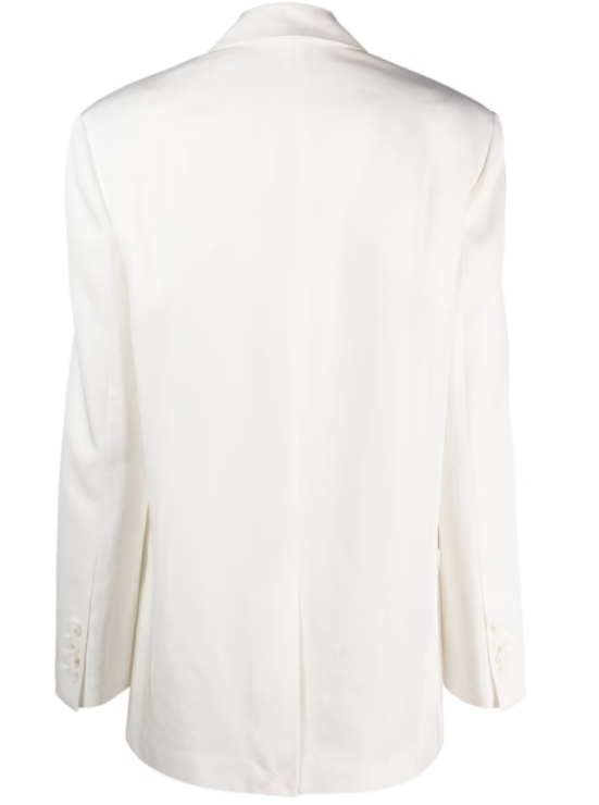 Krizia Long-sleeved Suit Coat In White