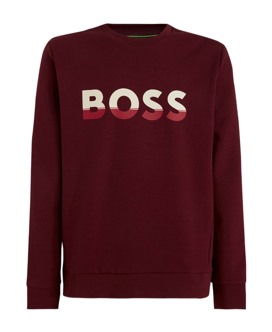 HUGO BOSS LOGO ROUND NECK SWEATER 