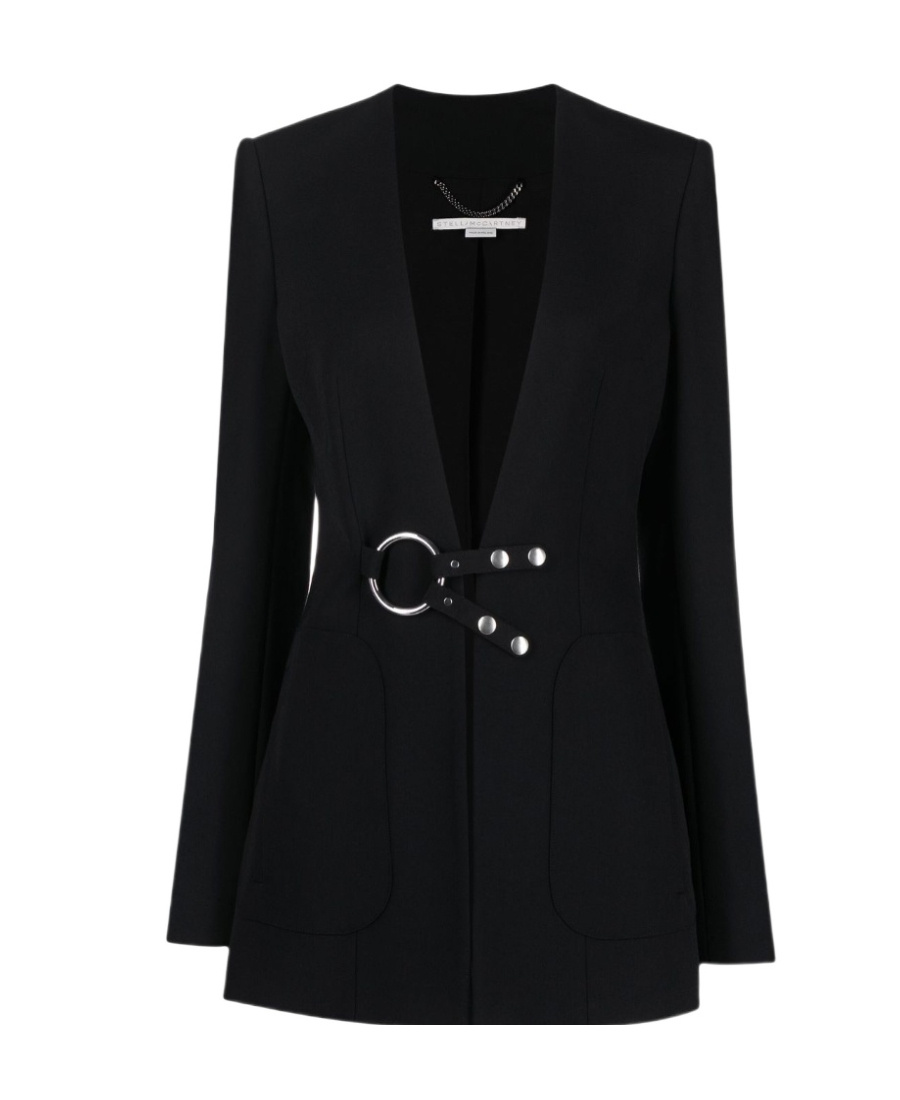 Stella Mccartney Logo Suit Jacket In Black