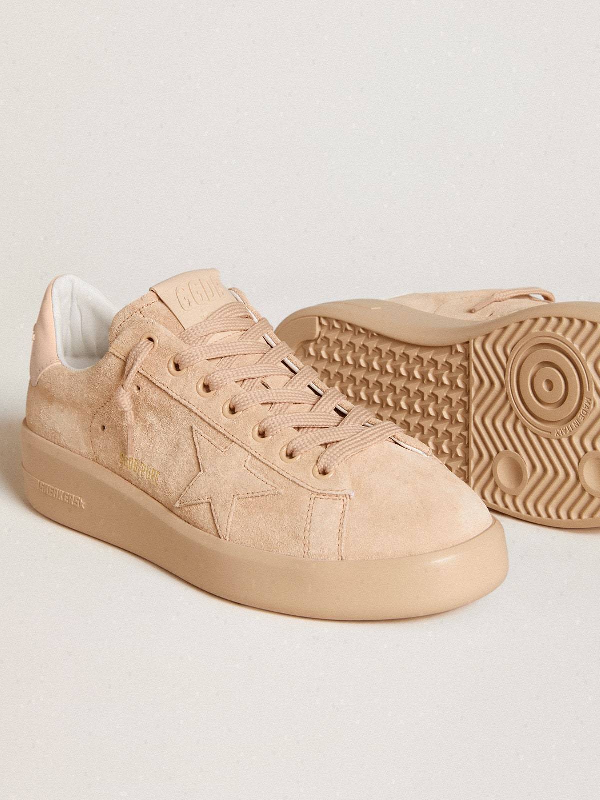 Golden Goose Lace-up Low-cut Casual Shoes In Nude