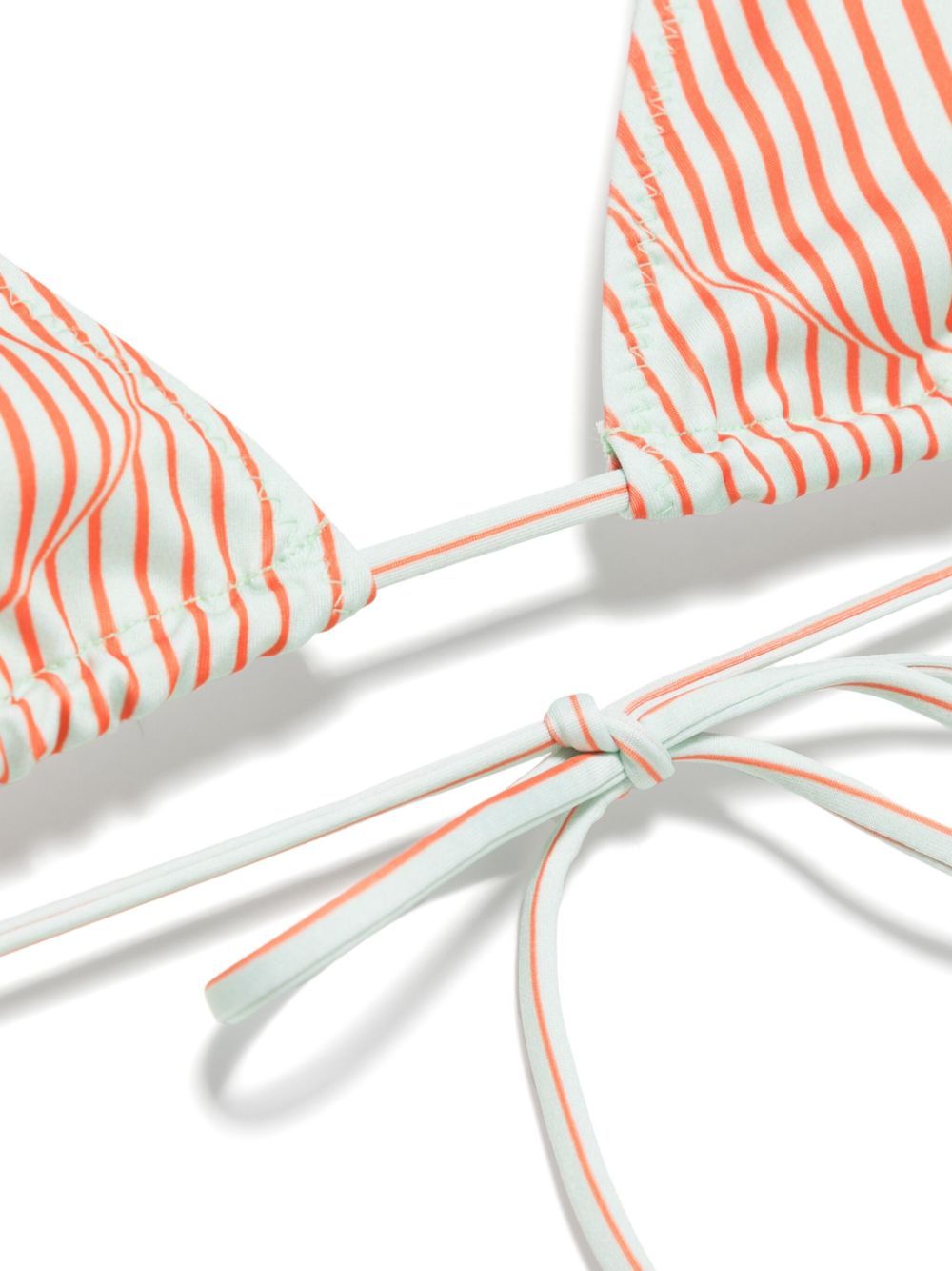 Jean Paul Gaultier Bikini Set Stampa "pinstripe Body Morphing" In White