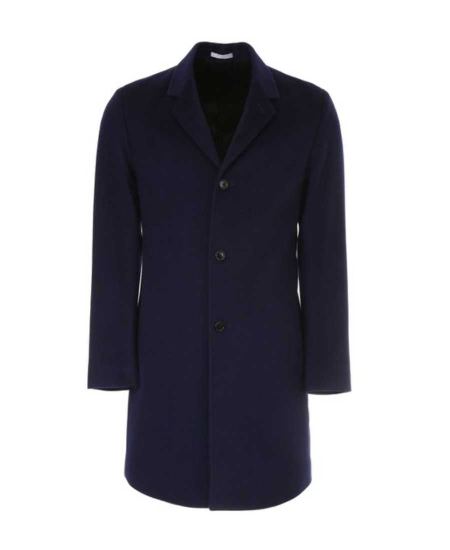 Dior Single-breasted Coat In Black