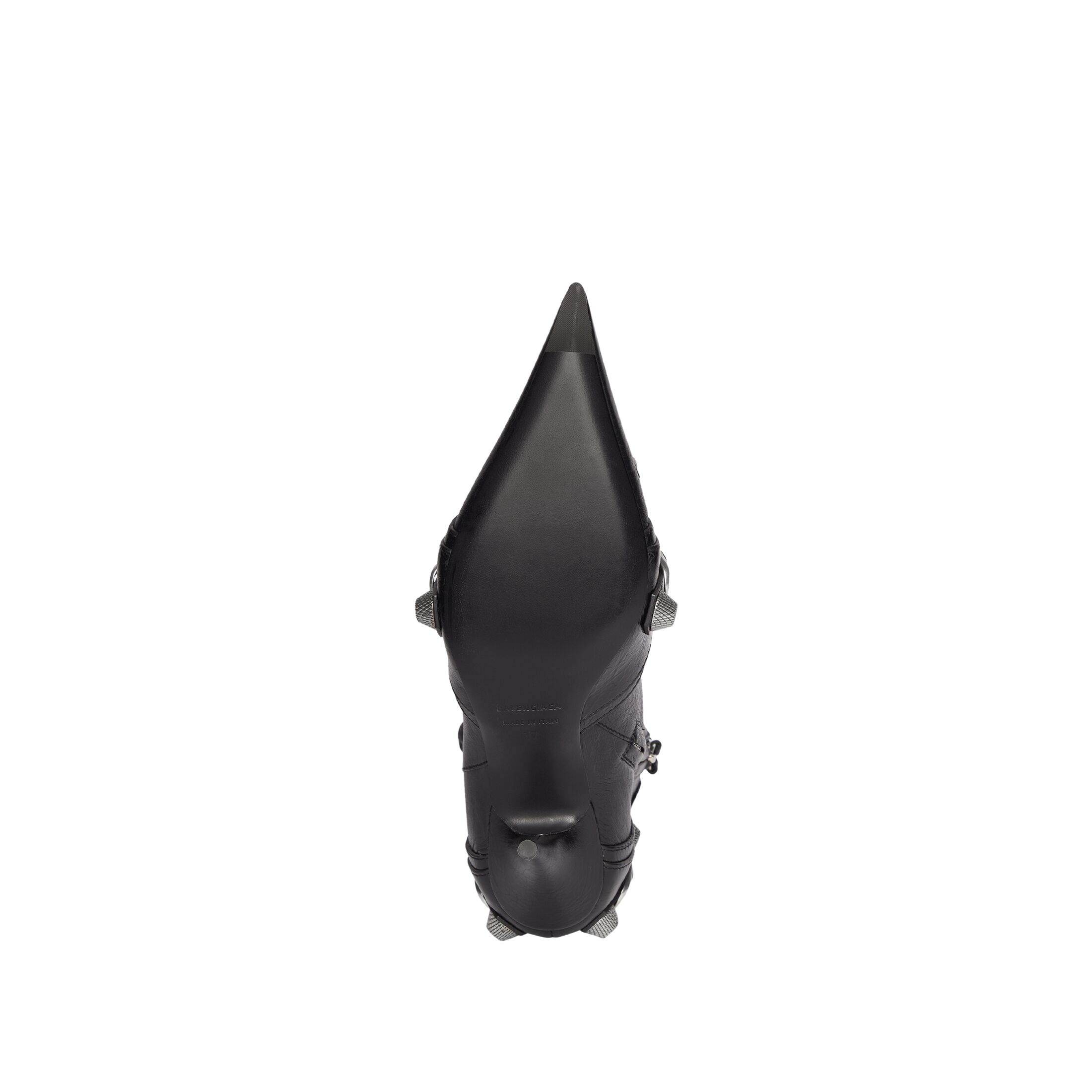 Balenciaga Cagole 50 Ankle Boots In Lamb Leather In Black