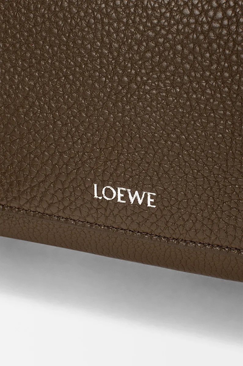 Loewe Small Pebble Messenger Bag In Supple Grained Calfskin