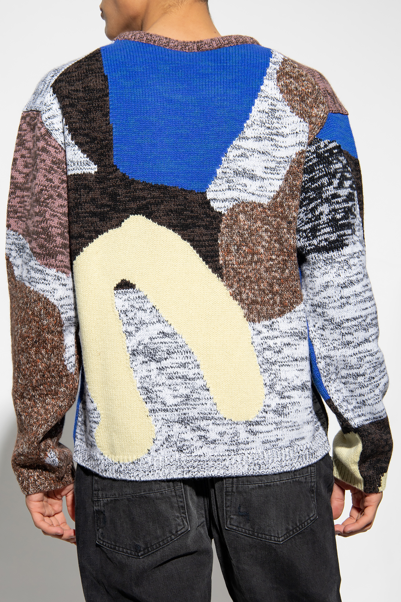 PAUL SMITH RUG-PATTERN CREW-NECK JUMPER