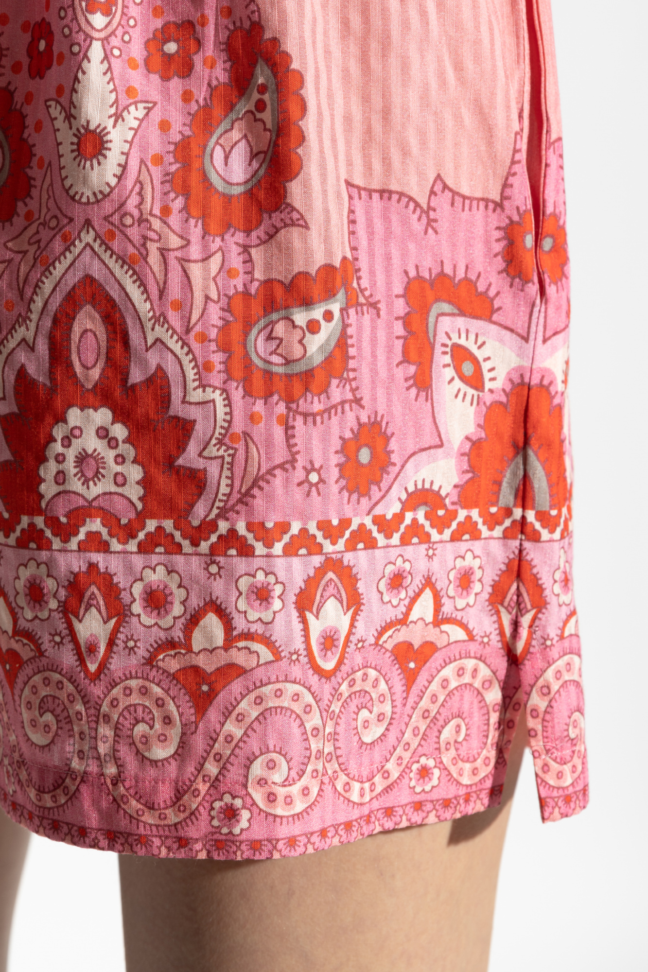 Etro Paisley-print Shorts In Pink