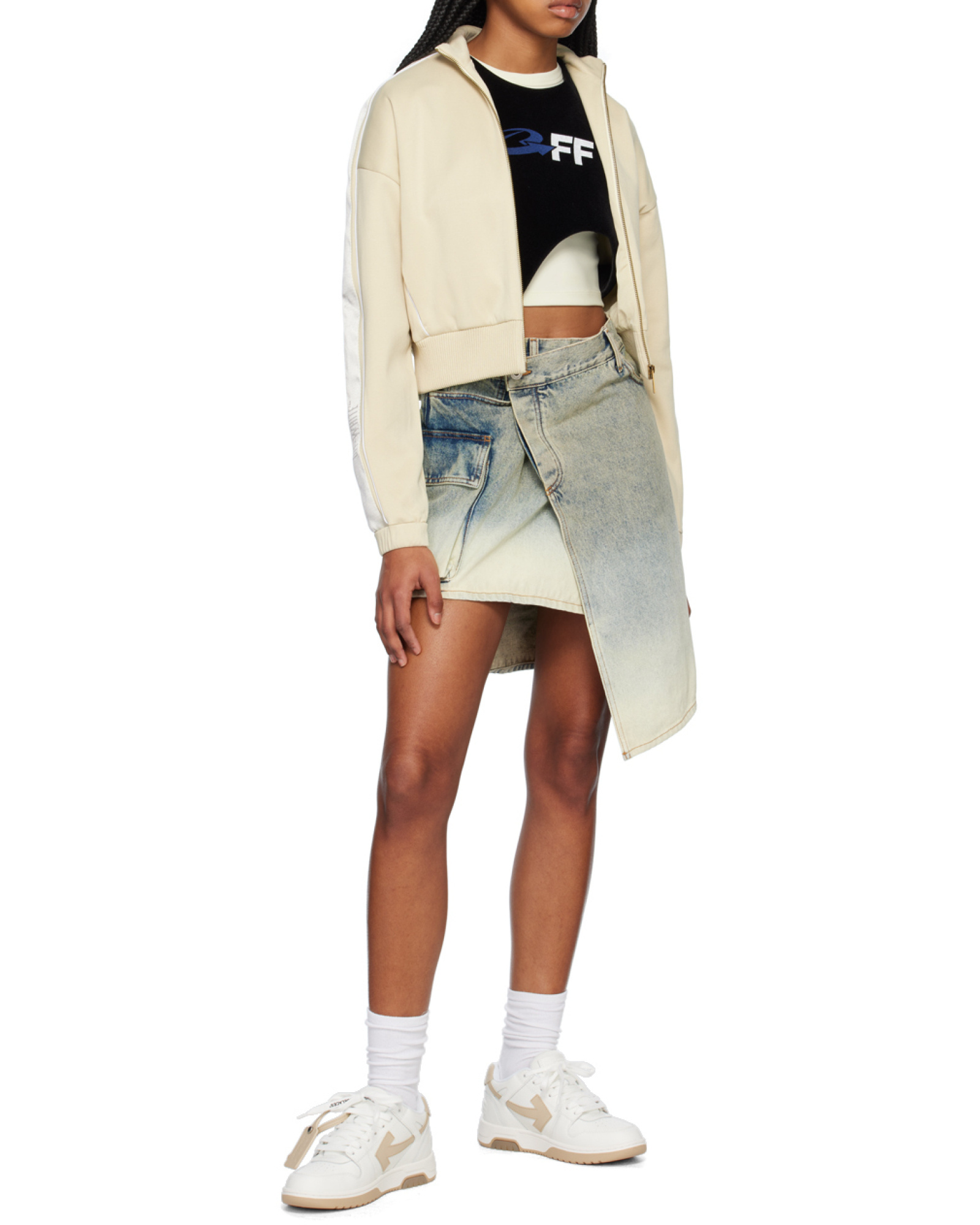 Off-white Exact Opposite Cotton Vest In Multi