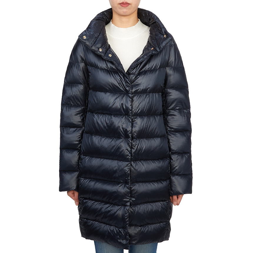 Herno Long-sleeved Down Jacket In Black