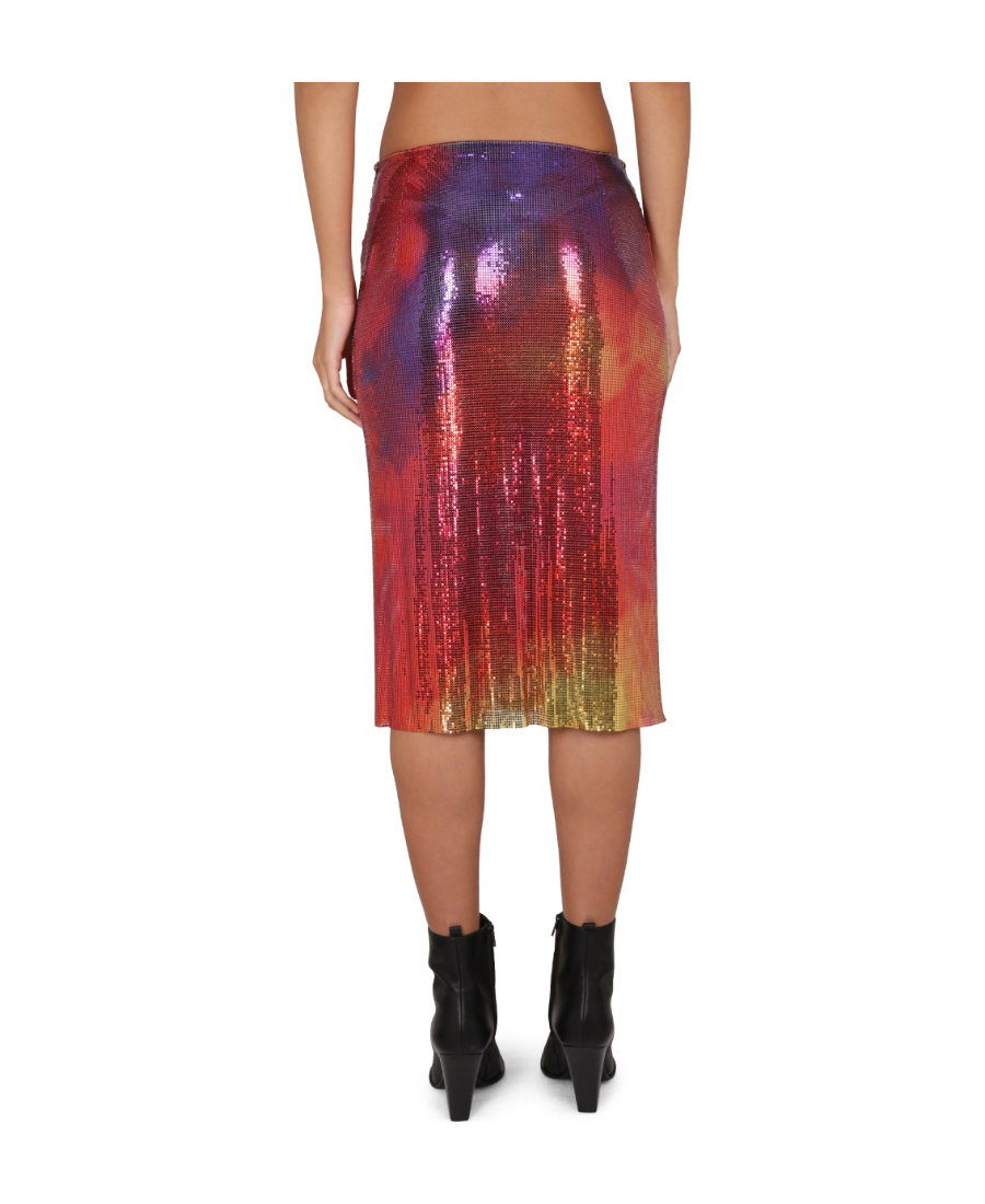 Shop Rabanne Jupe Chainmail Skirt In Multicolor