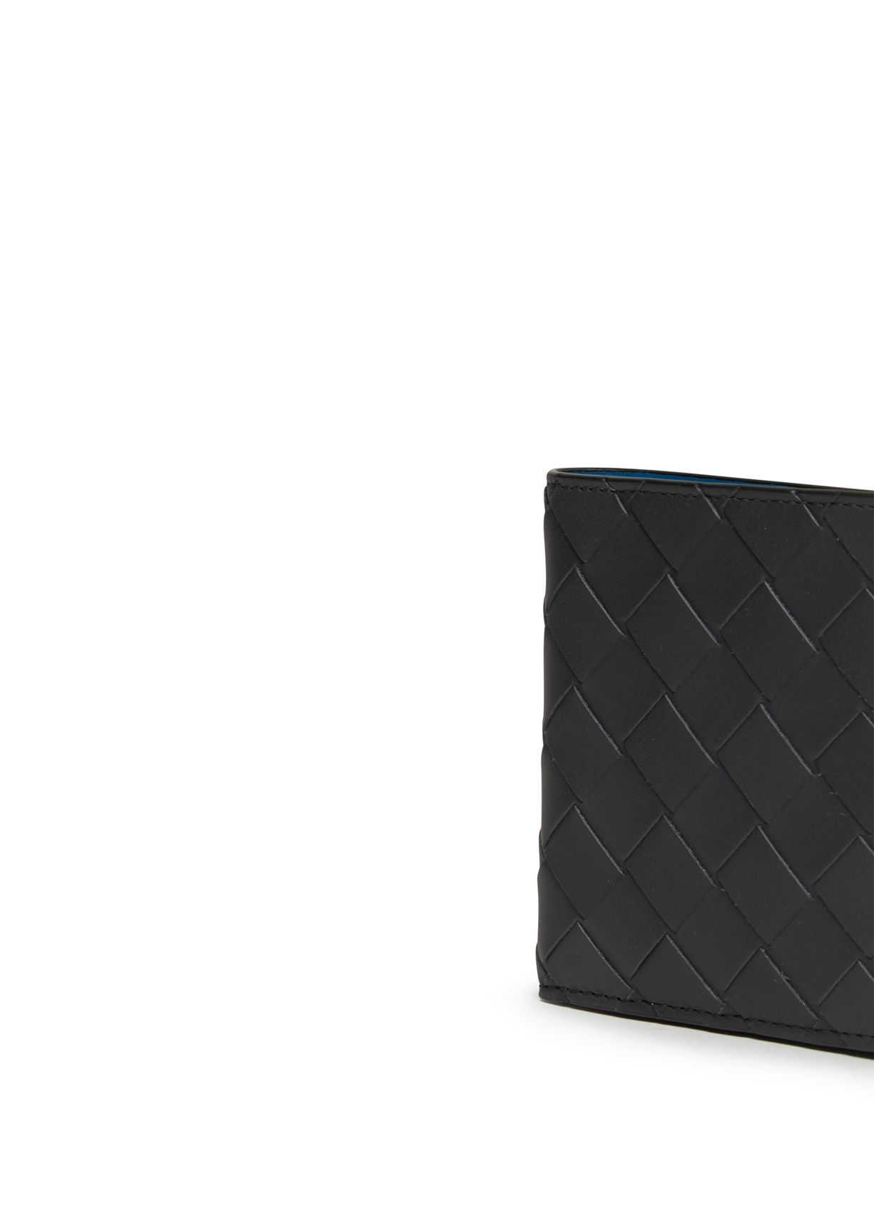 Bottega Veneta Intrecciato Leather Bi-fold Wallet In Black