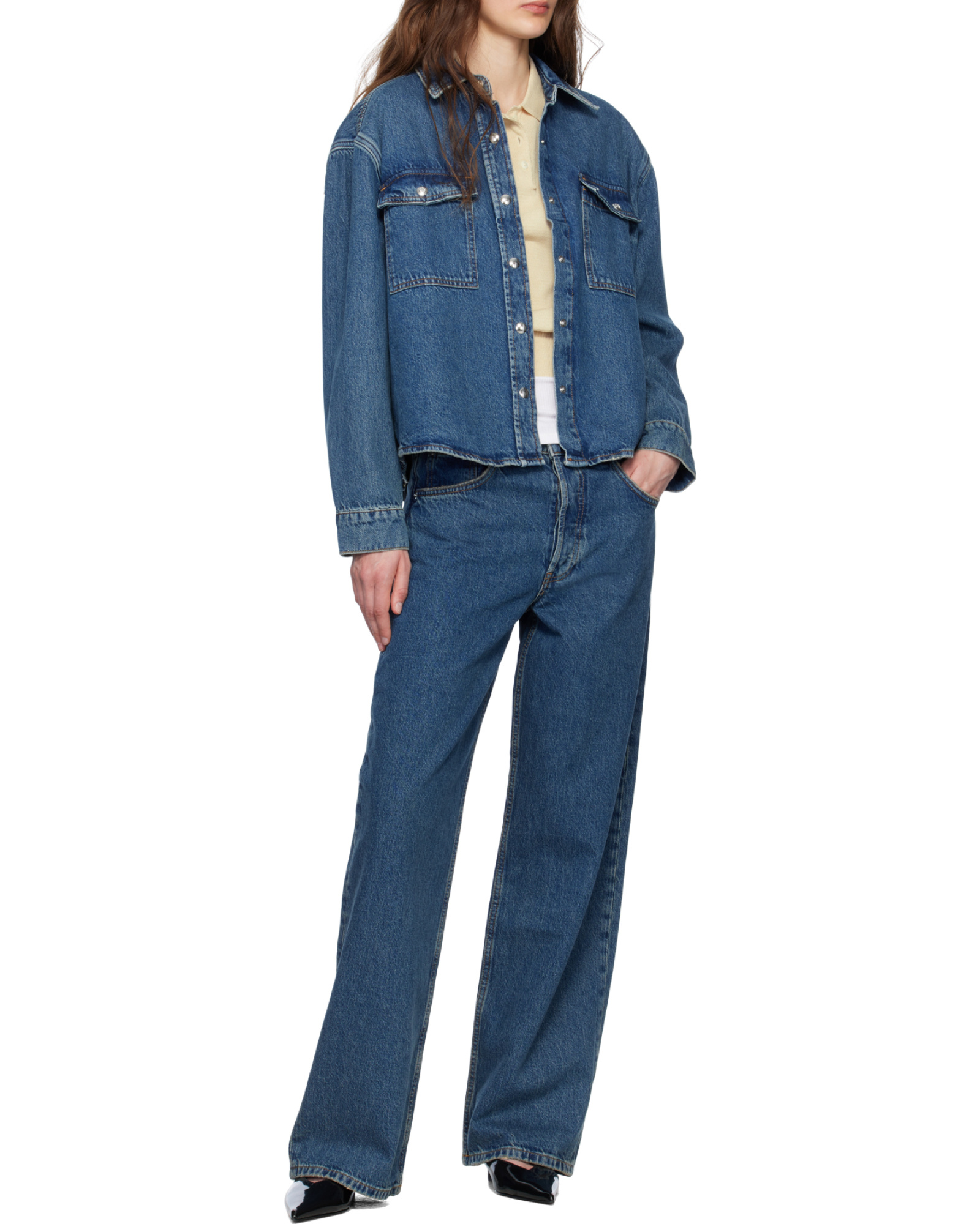 Shop Anine Bing Straight Jeans