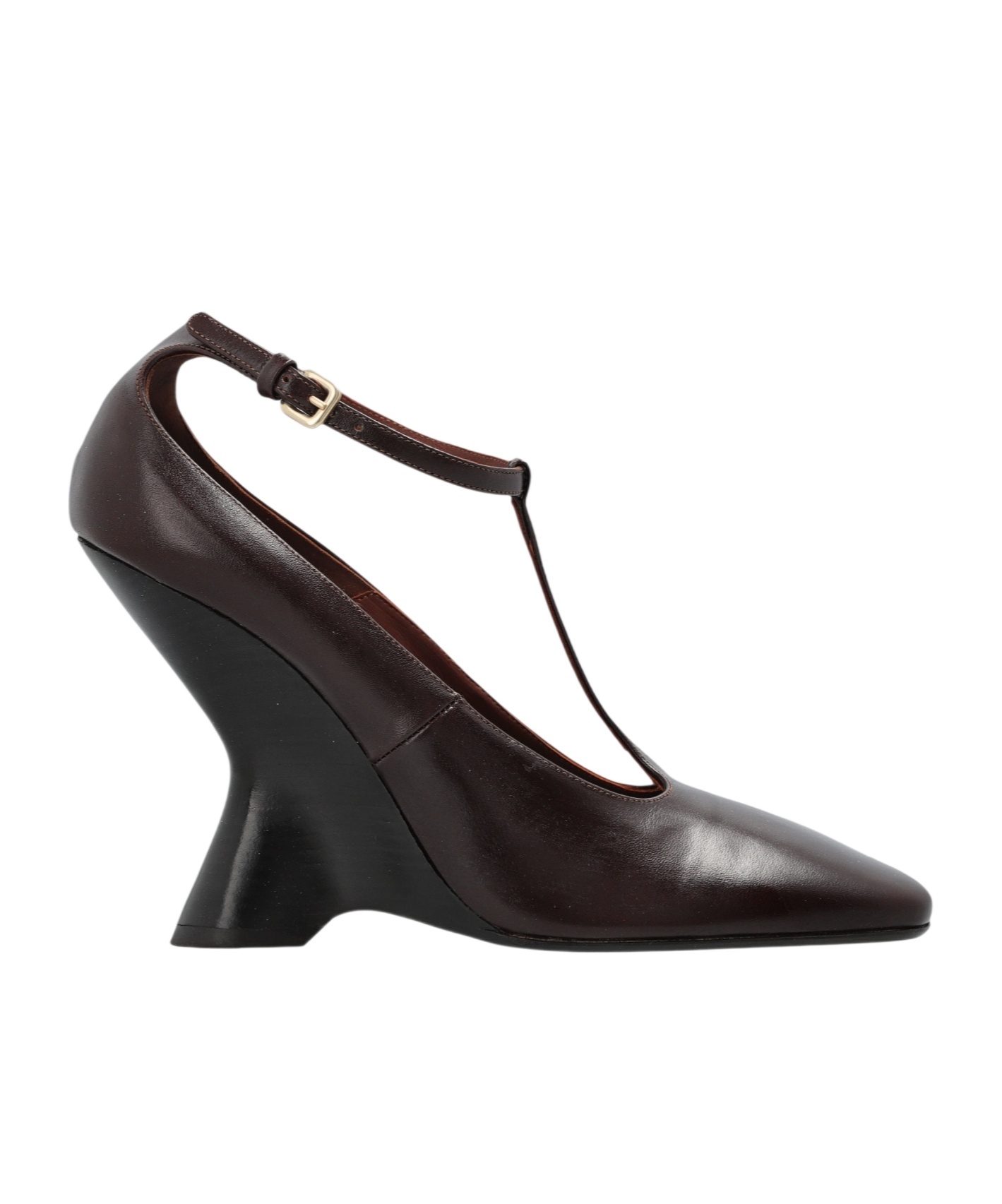 Dries Van Noten Square-toe High Heels In Brown