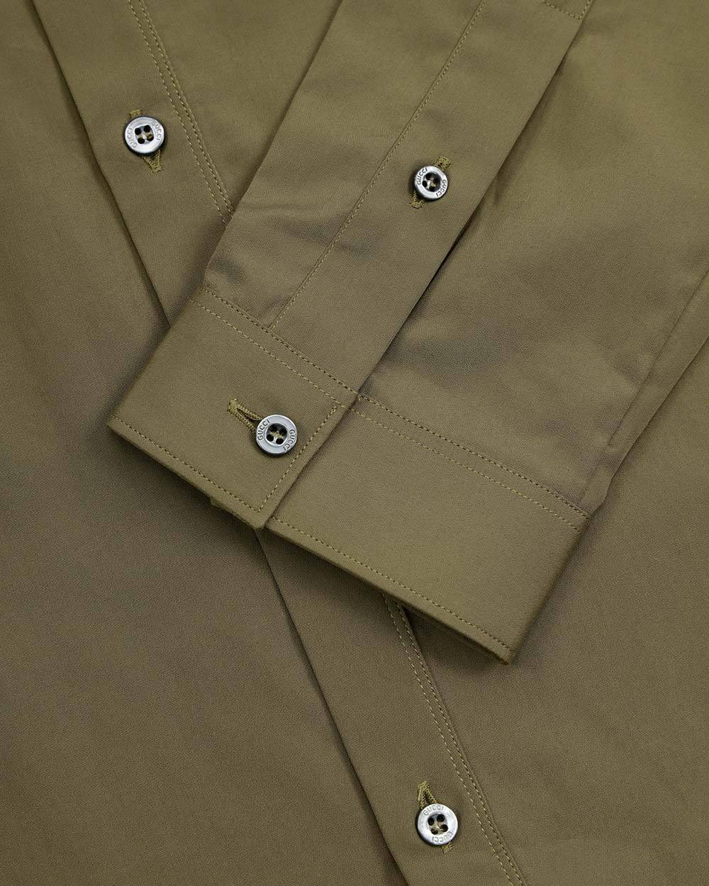 Gucci Button Shirt In Green
