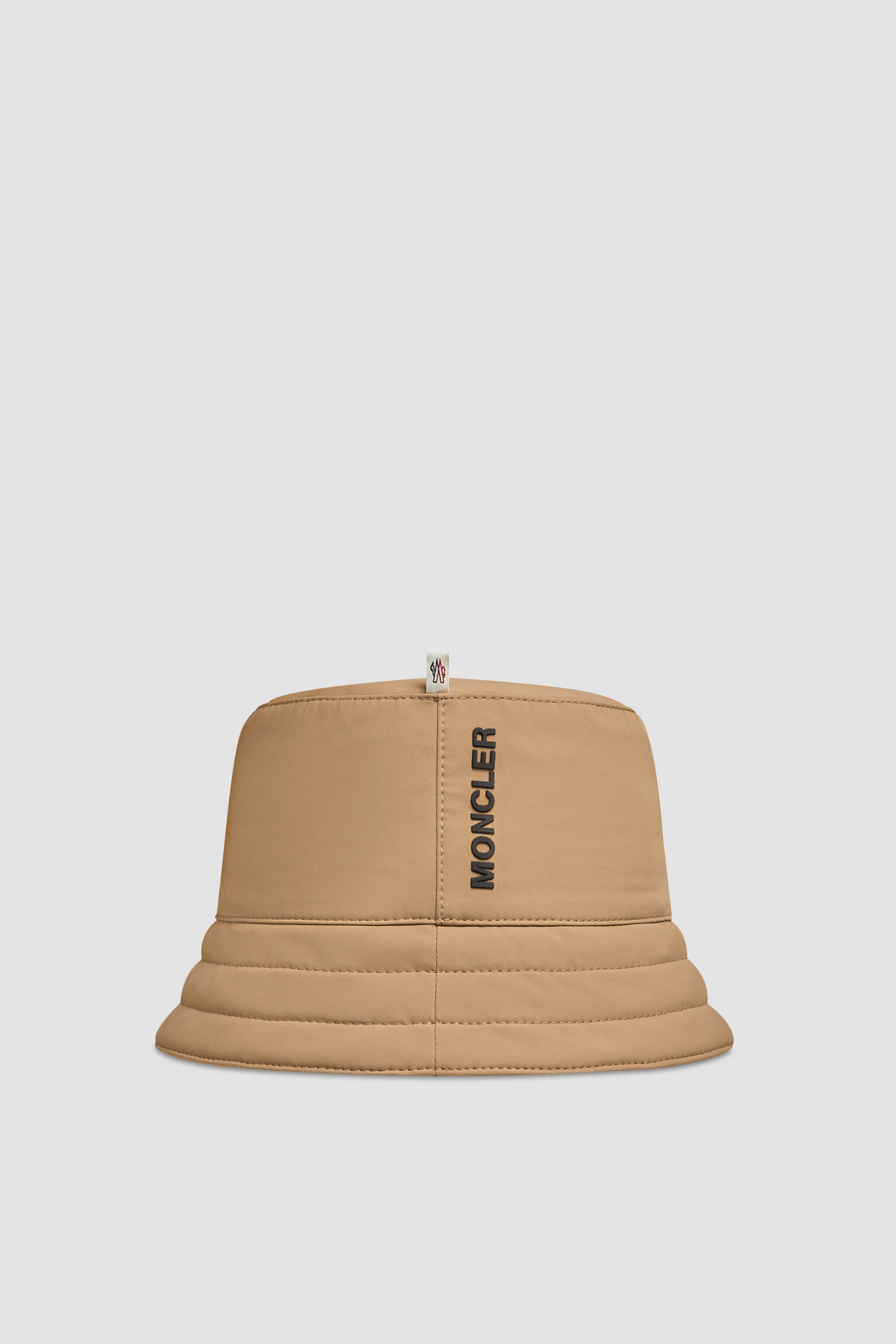 Moncler Hard Shell Bucket Hat In Nude
