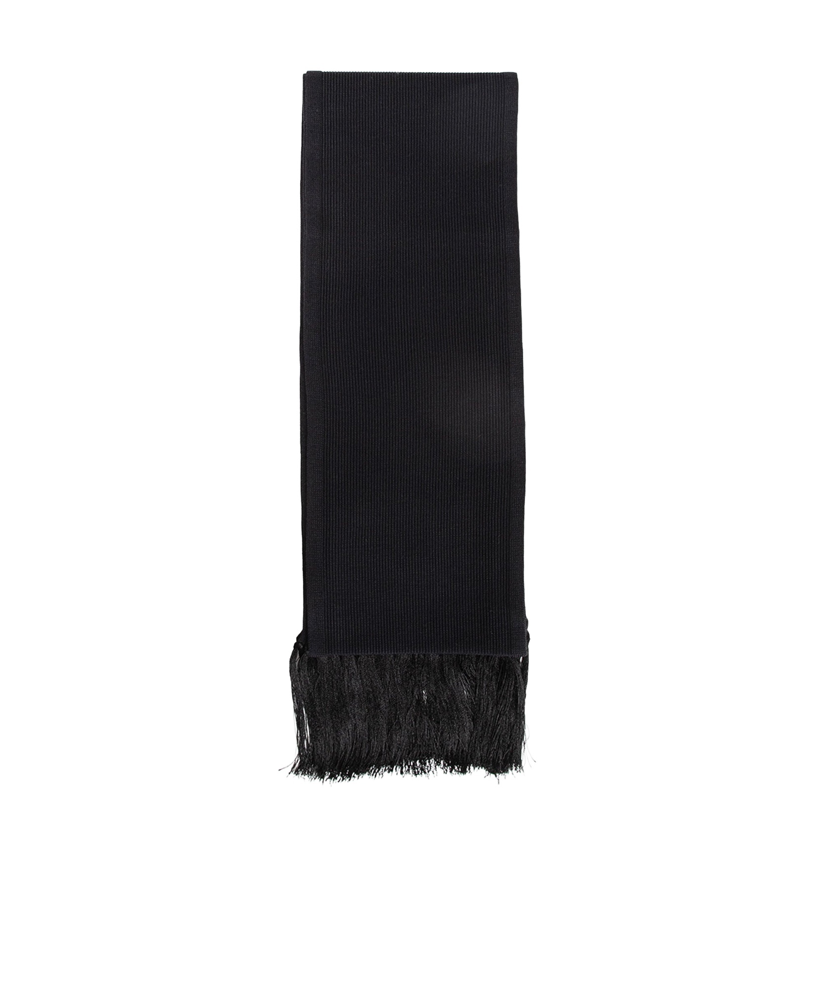 Tom Ford Fringed Scarf In Black