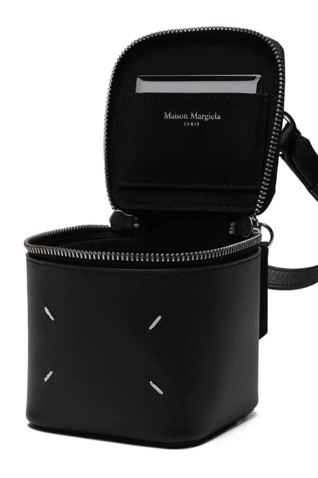 Maison Margiela Mini Cube Tote Bag In Black