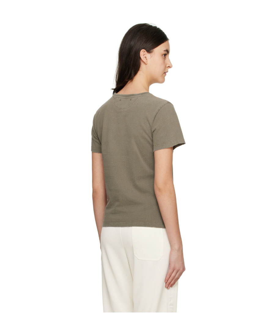 Golden Goose Deluxe Brand Army Green Cotton Doris T Shirt In Multicolor