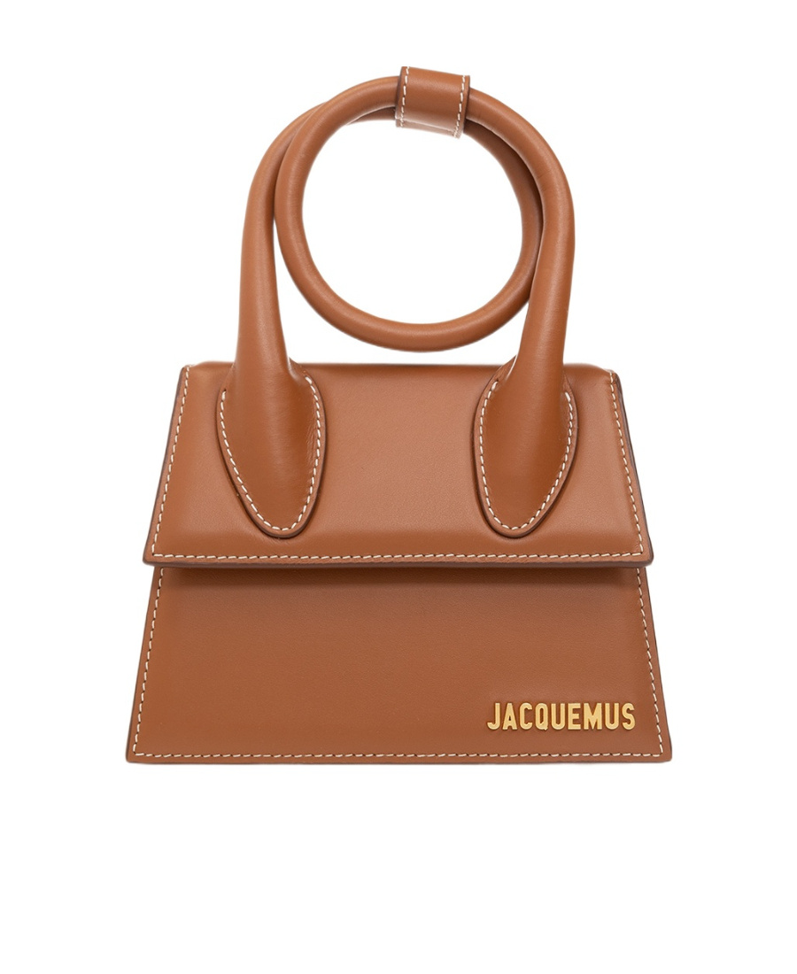 Jacquemus Le Chiquito Neud Top Handle Tote Bag In Brown