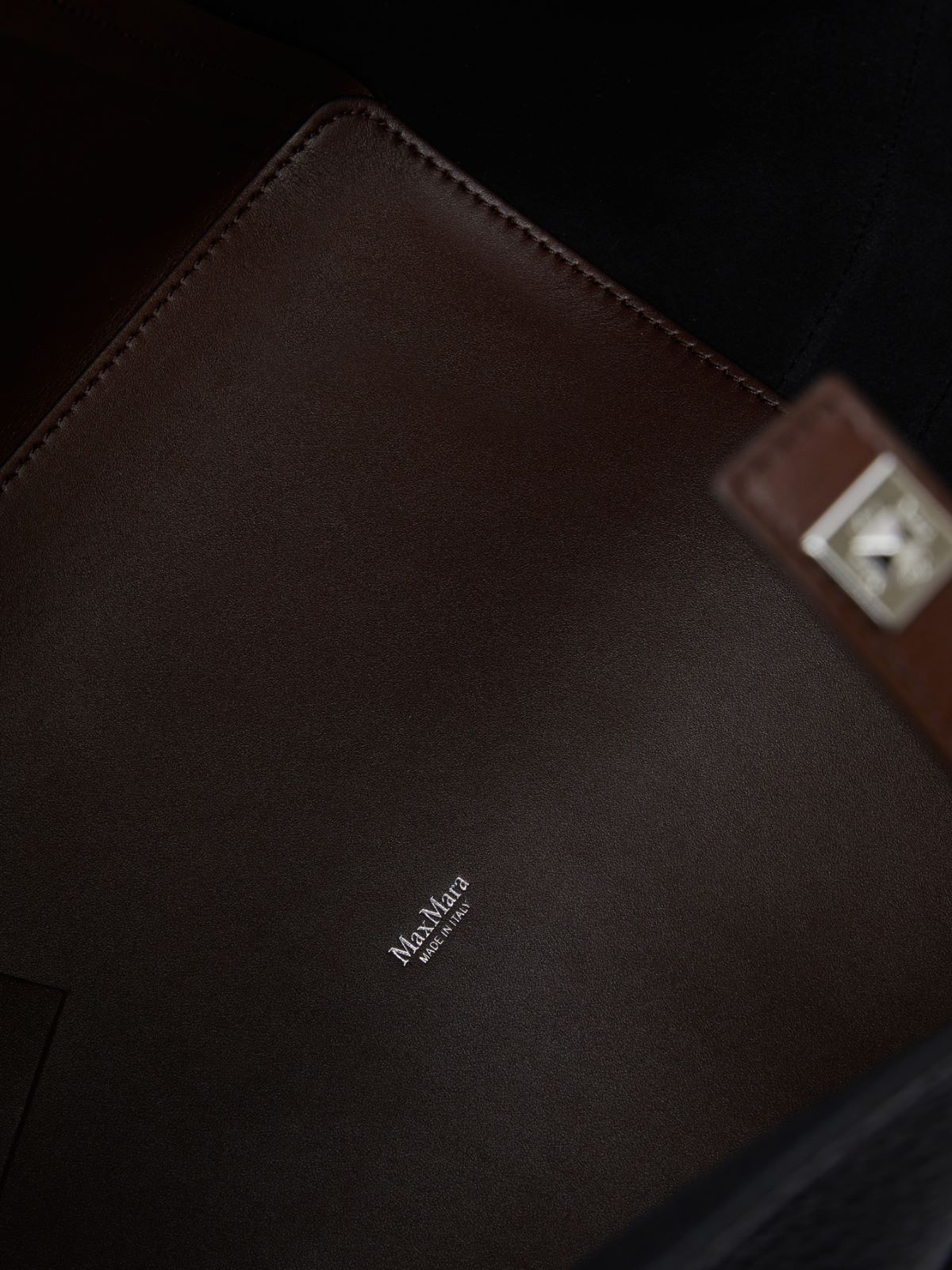 Max Mara Medium Bucket Bag In Brown