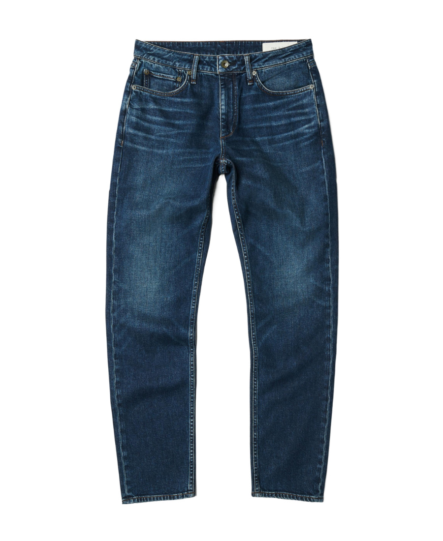 Rag & Bone Belt Ring Denim Trousers In Blue