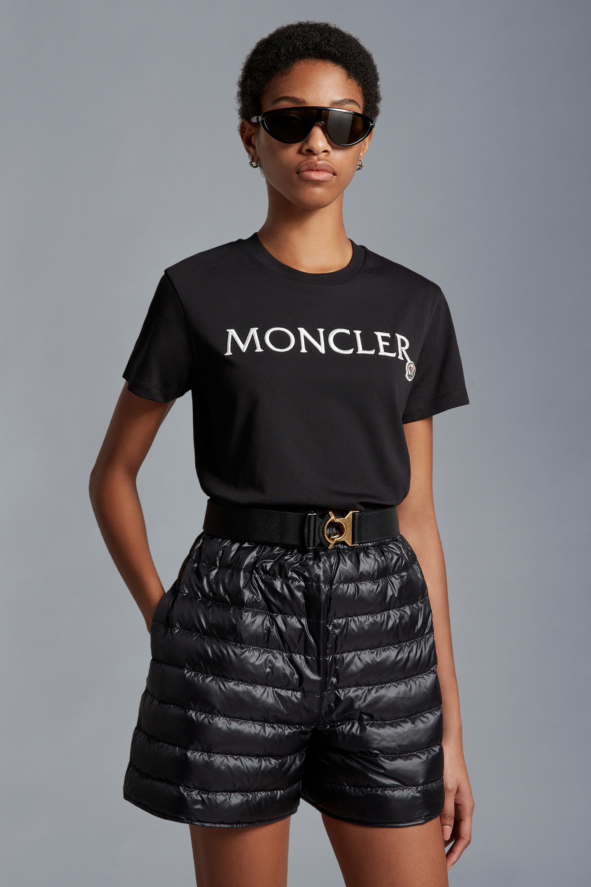 Moncler Ss T-shirt In Black