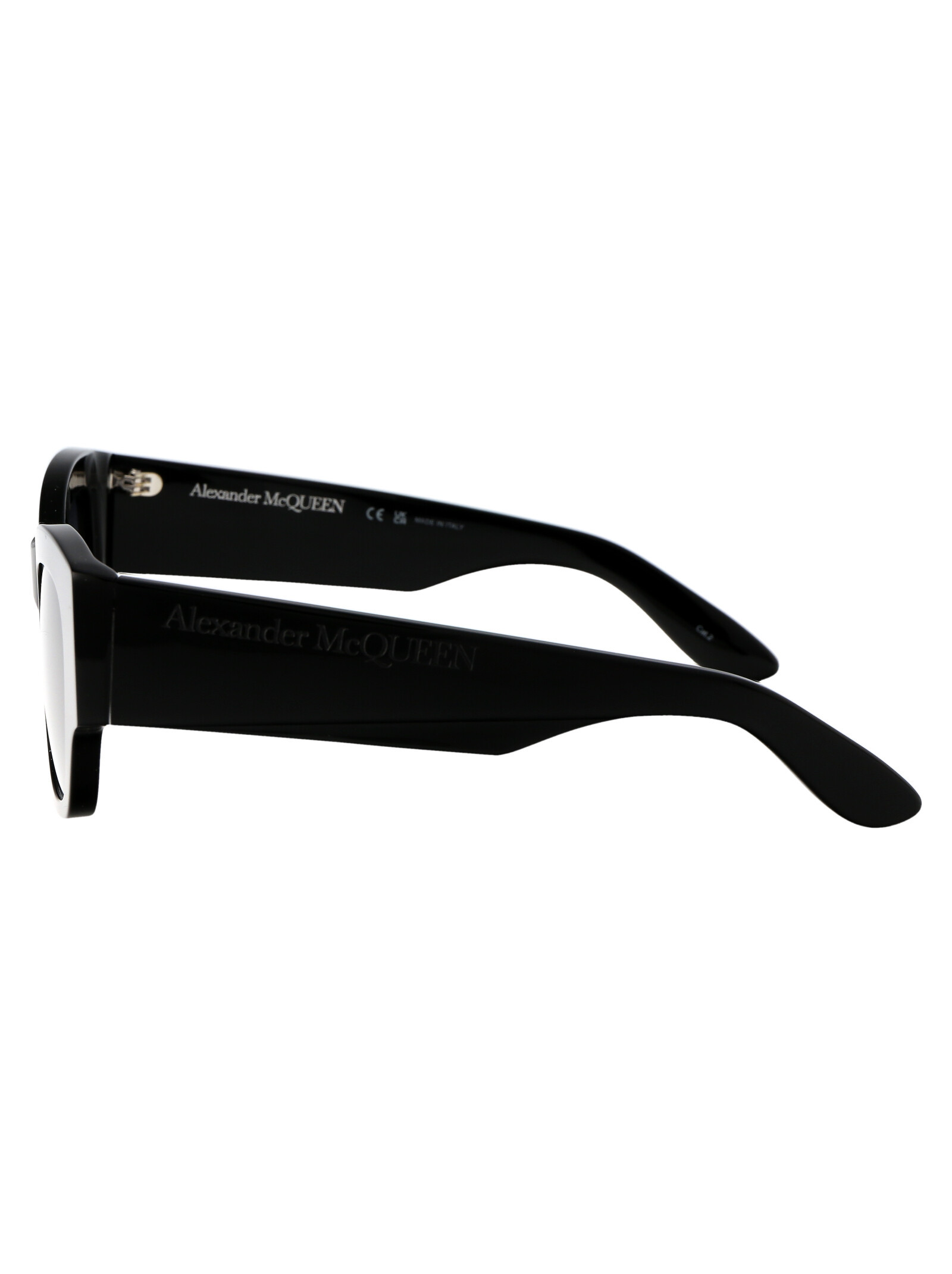 Alexander Mcqueen Wayfarer-frame Tinted Sunglasses In Gray