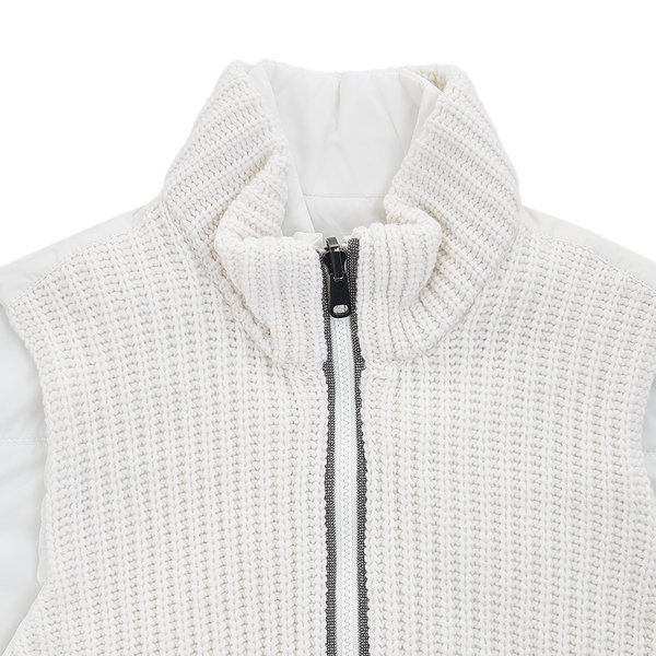 Brunello Cucinelli Sleevless Double-sided Vest In White
