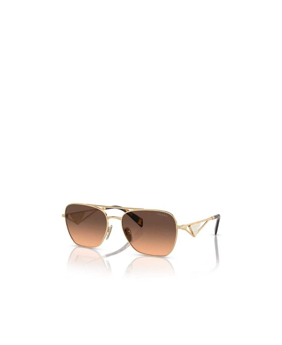 Prada Eyewear Pilot Frame Sunglasses In Brown
