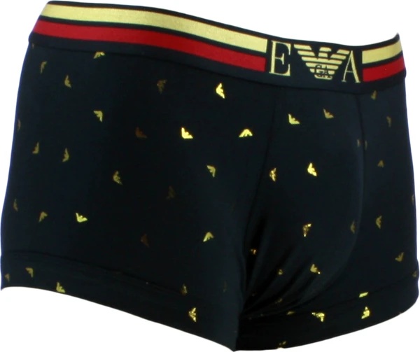 Emporio Armani Printed Boxer Underwear In Black