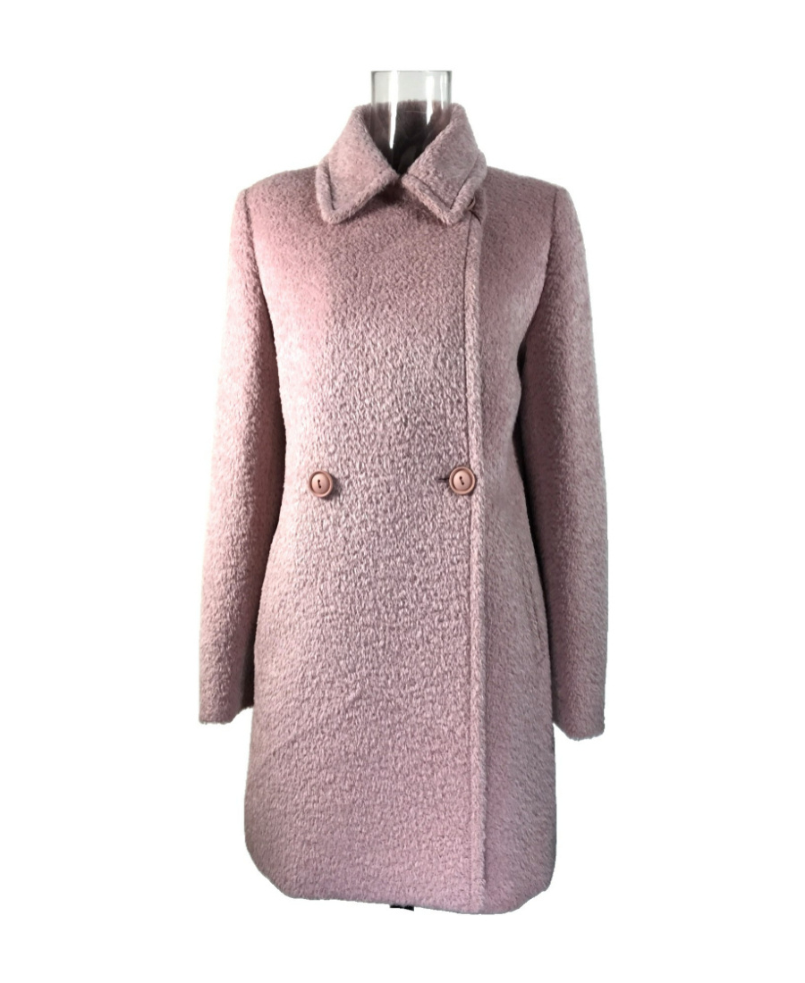 Max Mara Long-sleeved Coat In Nude