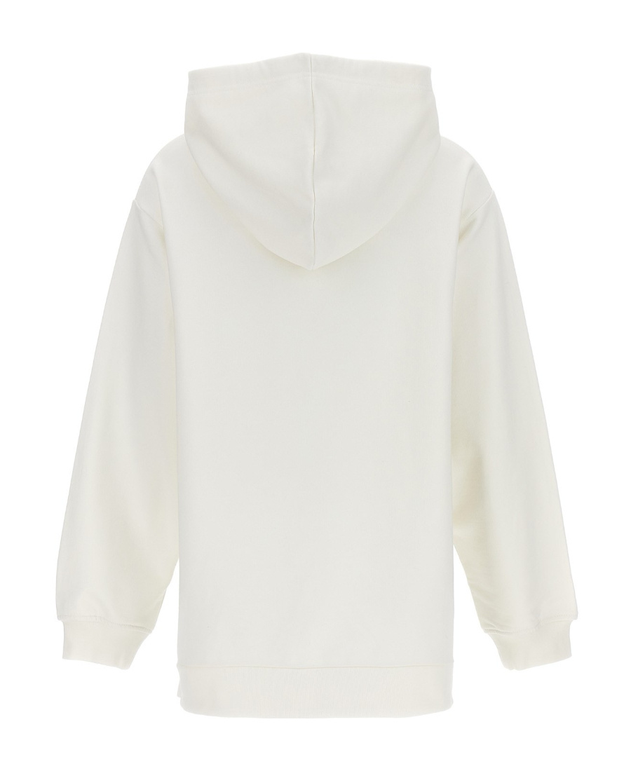 Marni Logo-print Cotton Hoodie In White