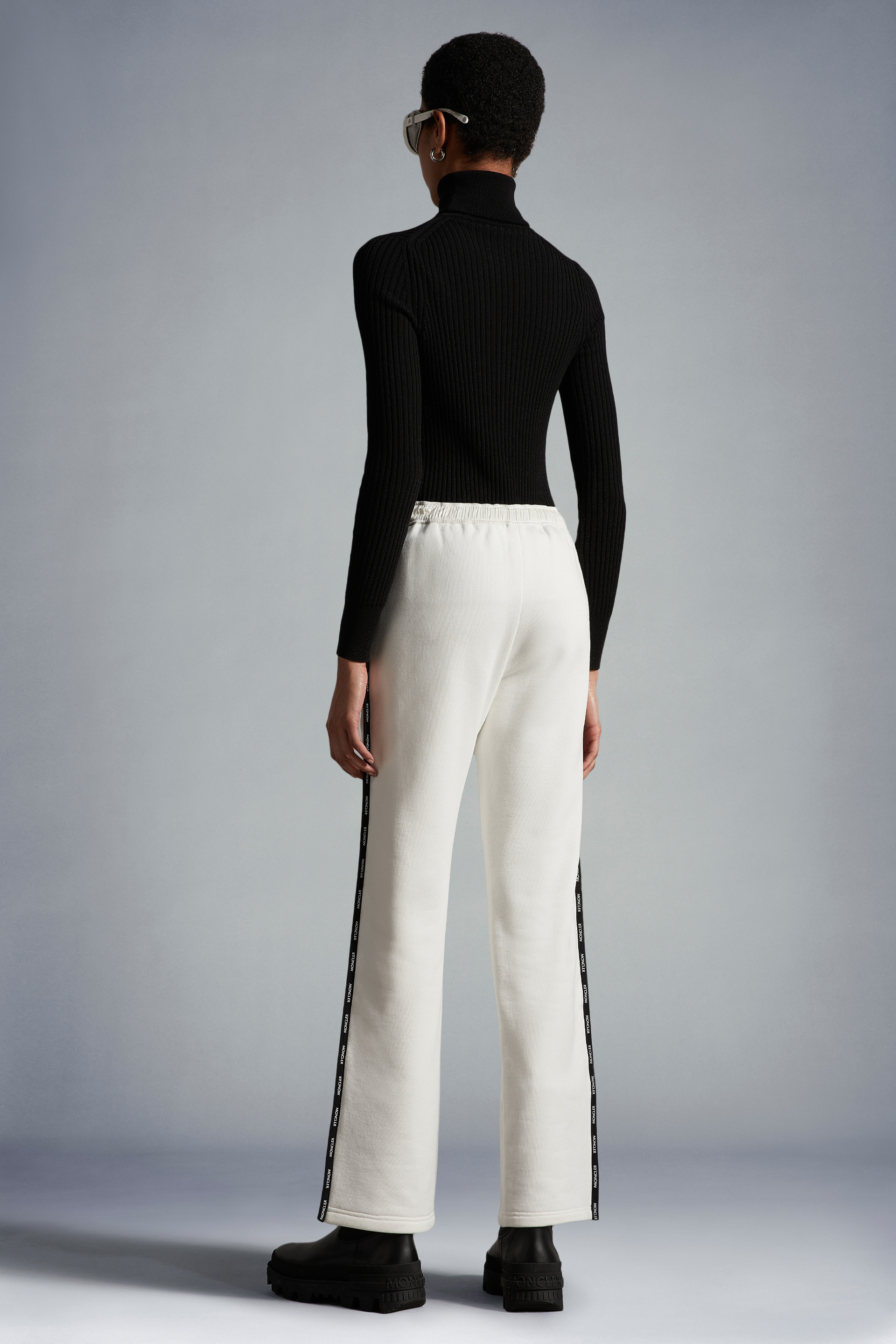 MONCLER LOGO-TAPE TRACK PANTS 