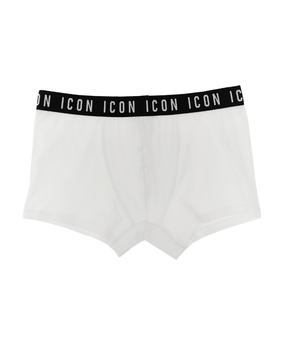 Dsquared2 Icon Briefs In Stretch Cotton In White