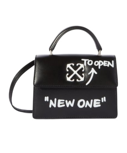 Off-white Mini Bag Jitney Baby Graphic Print In Black