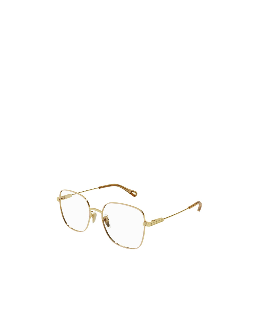 Chloé Eyewear Square-frame Glasses In Gold