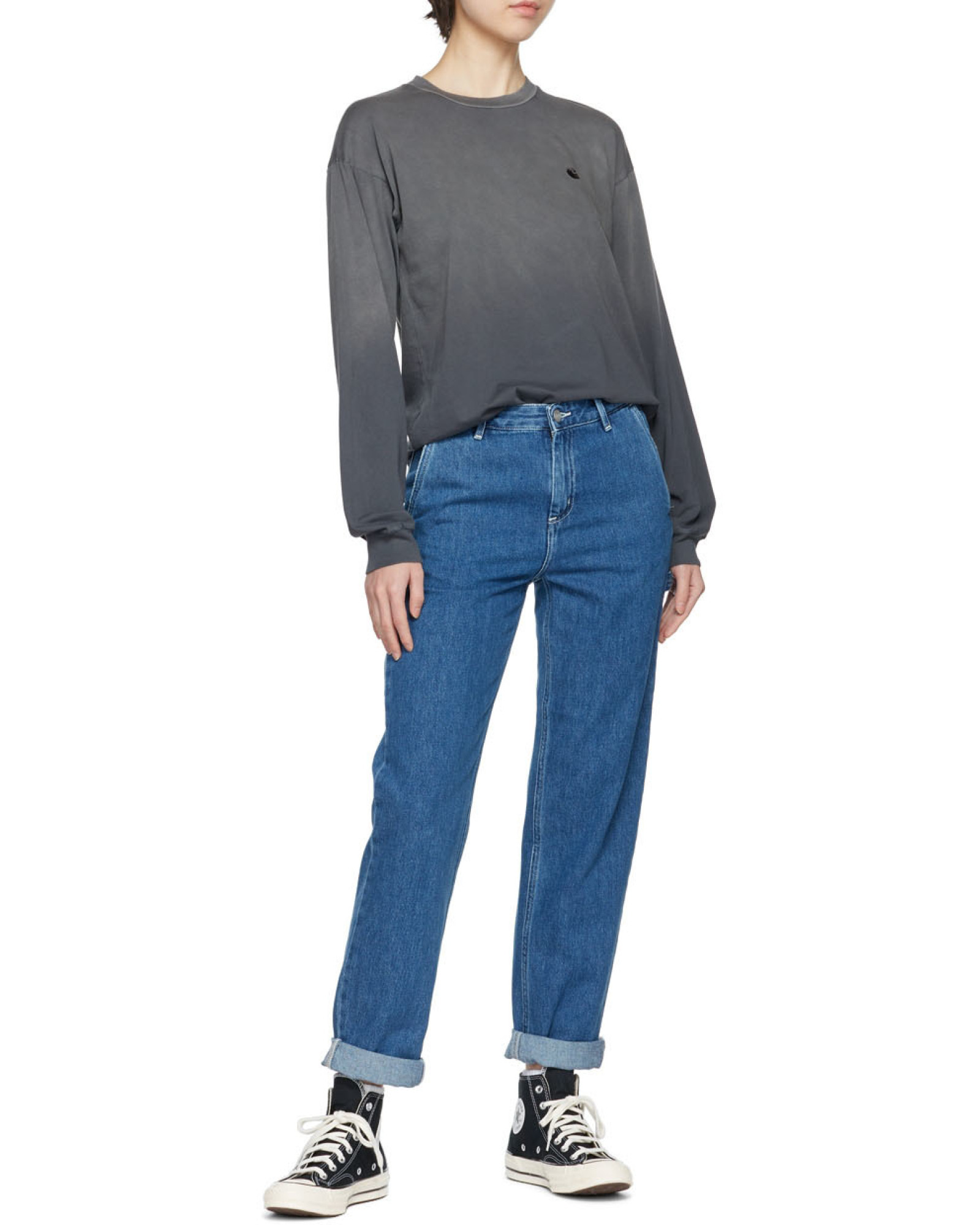 Carhartt Pierce Straight-leg Organic Cotton Jeans In Blue