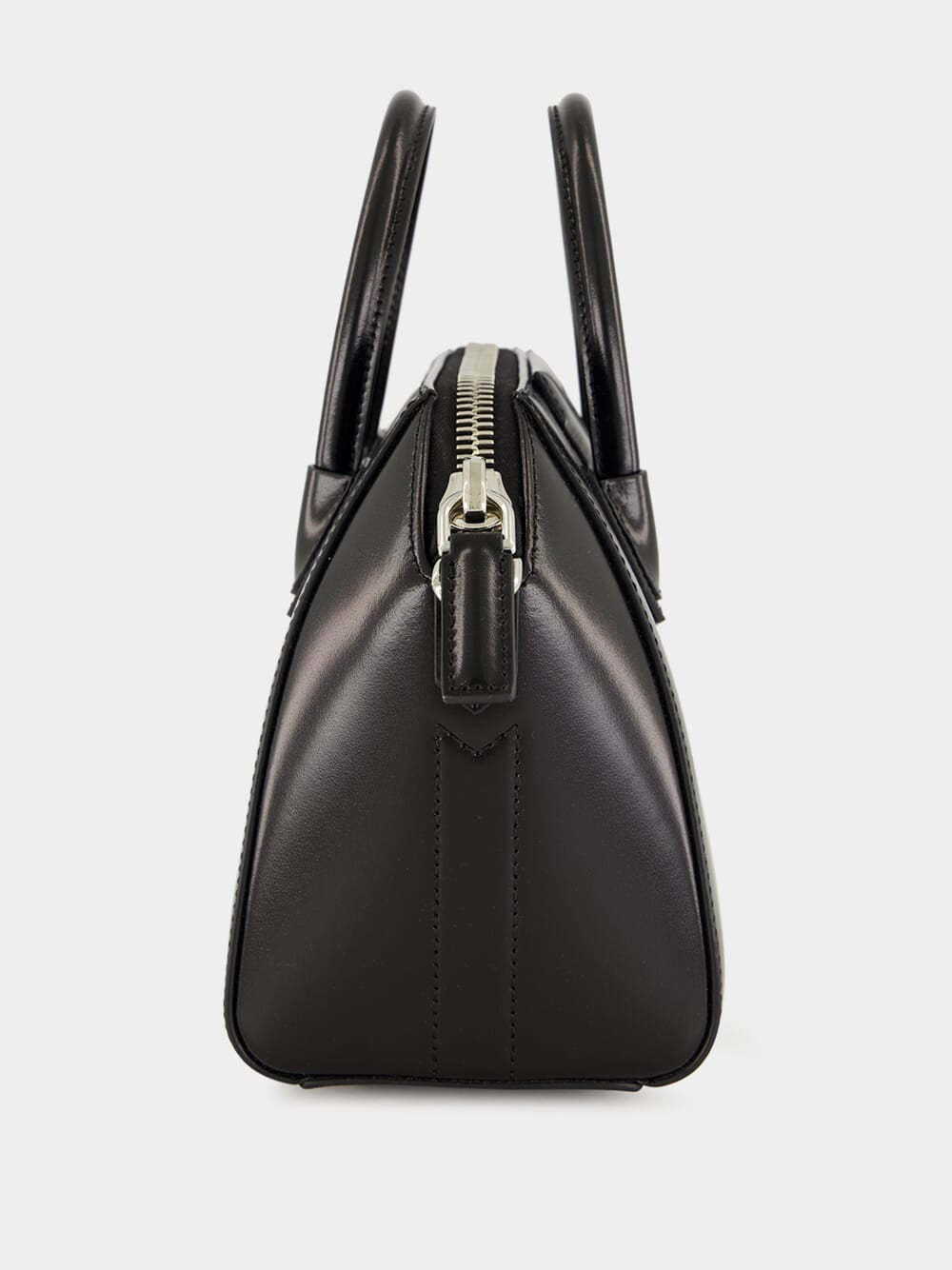 Givenchy Mini Antigona Box Leather Tote Bag With Two-way Carrying Option In Black