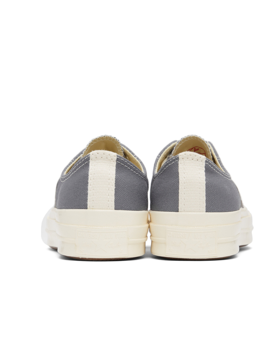 Comme Des Garçons Play Logo Pattern Printed Leisure Sports Shoes In White