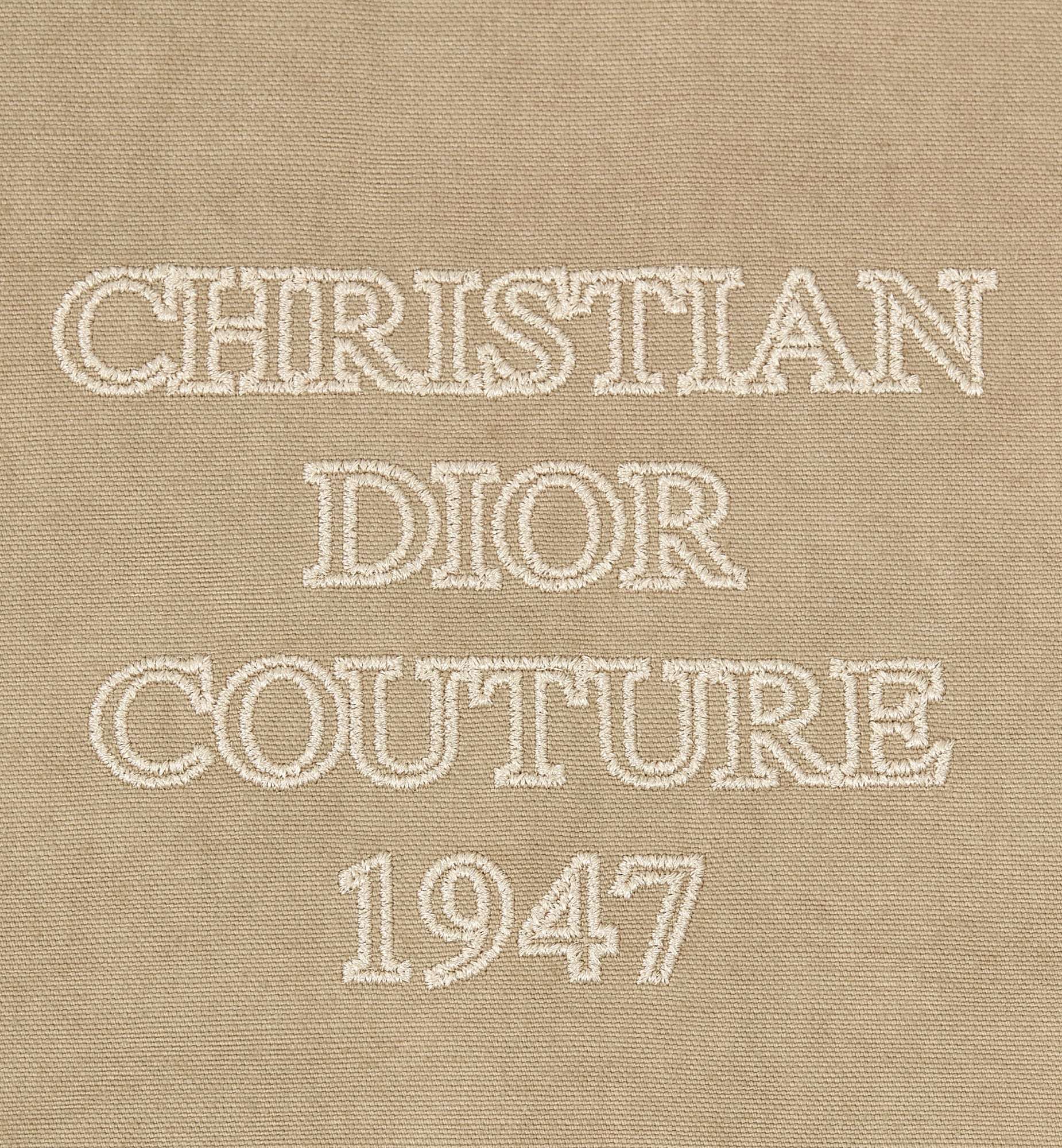 Dior Logo Zipper Casual Jacket In Nude