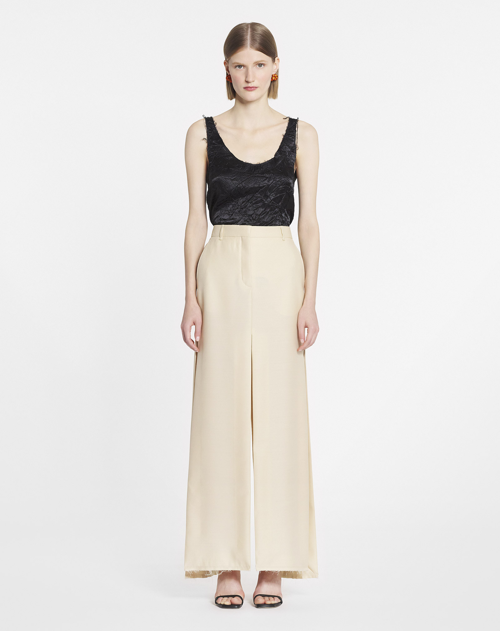 Lanvin Slits Long Skirt Skirts Beige In Nude