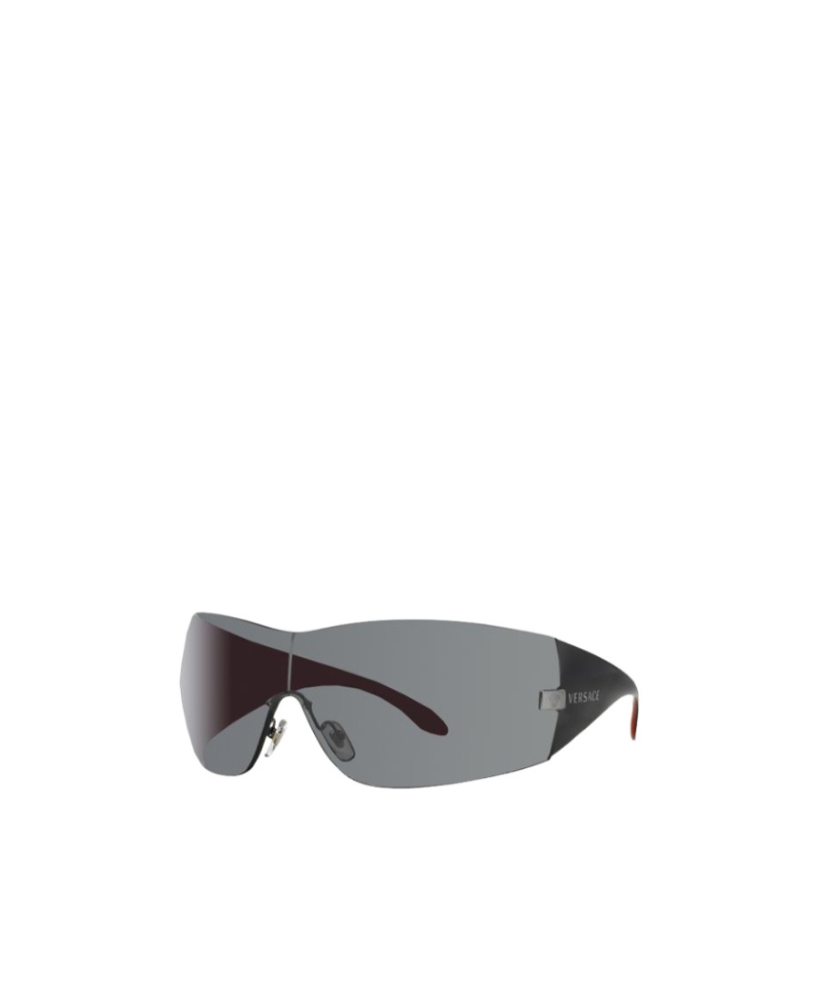 Versace Logo Sunglasses In Gray