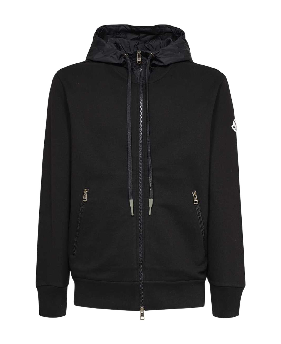 MONCLER HOODED ZIPPER SWEATER