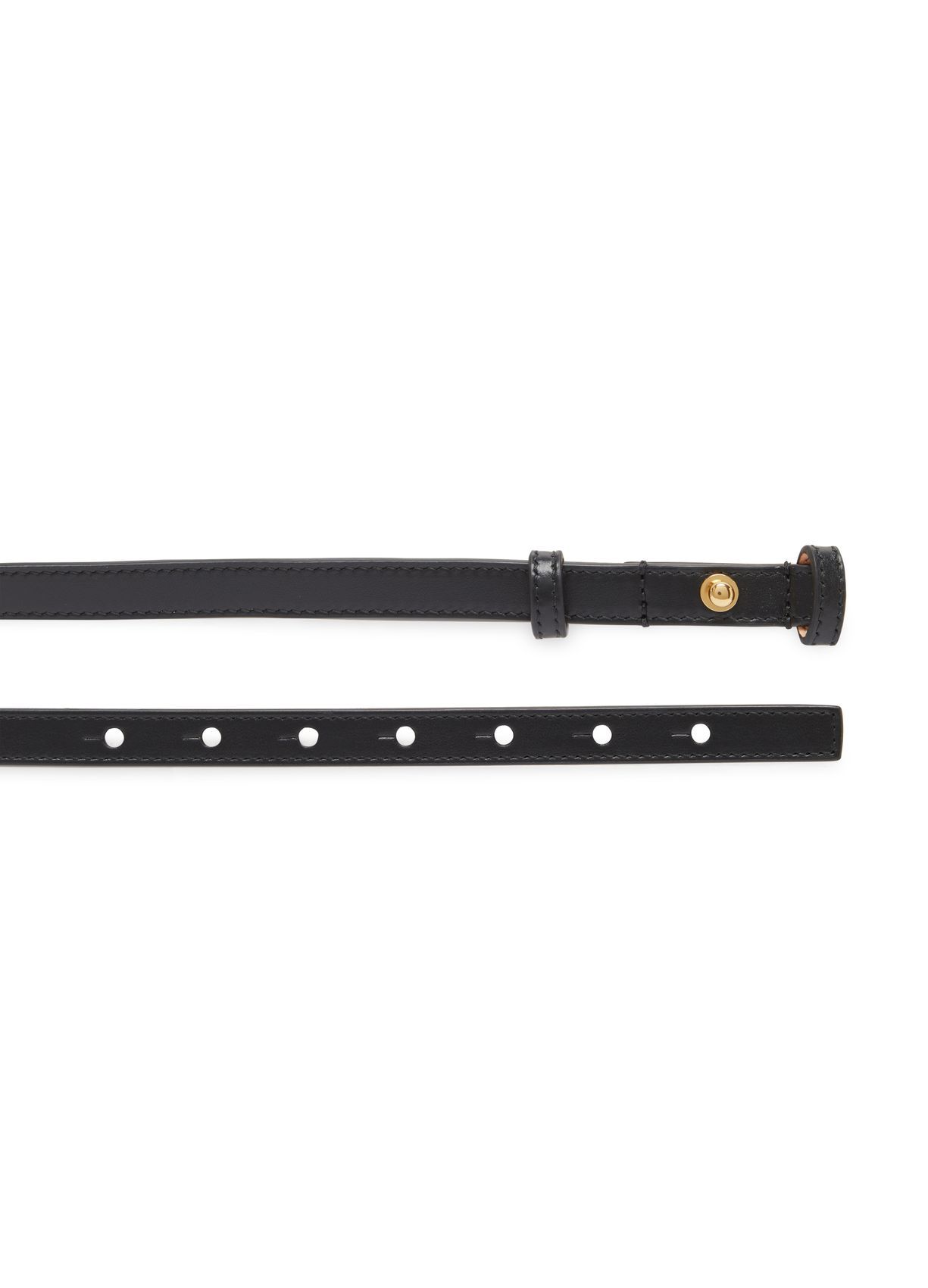 Chloé Iconic Leather Belt Gold-tone Hardware In Nude