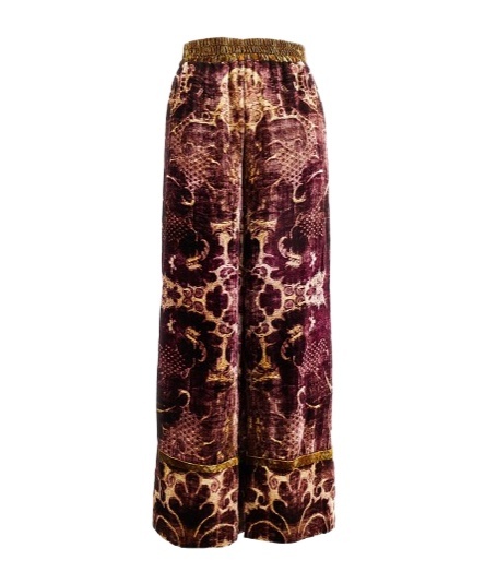 Pierre-louis Mascia Pierre Louis Mascia Velvet Wide-leg Trousers In Brown