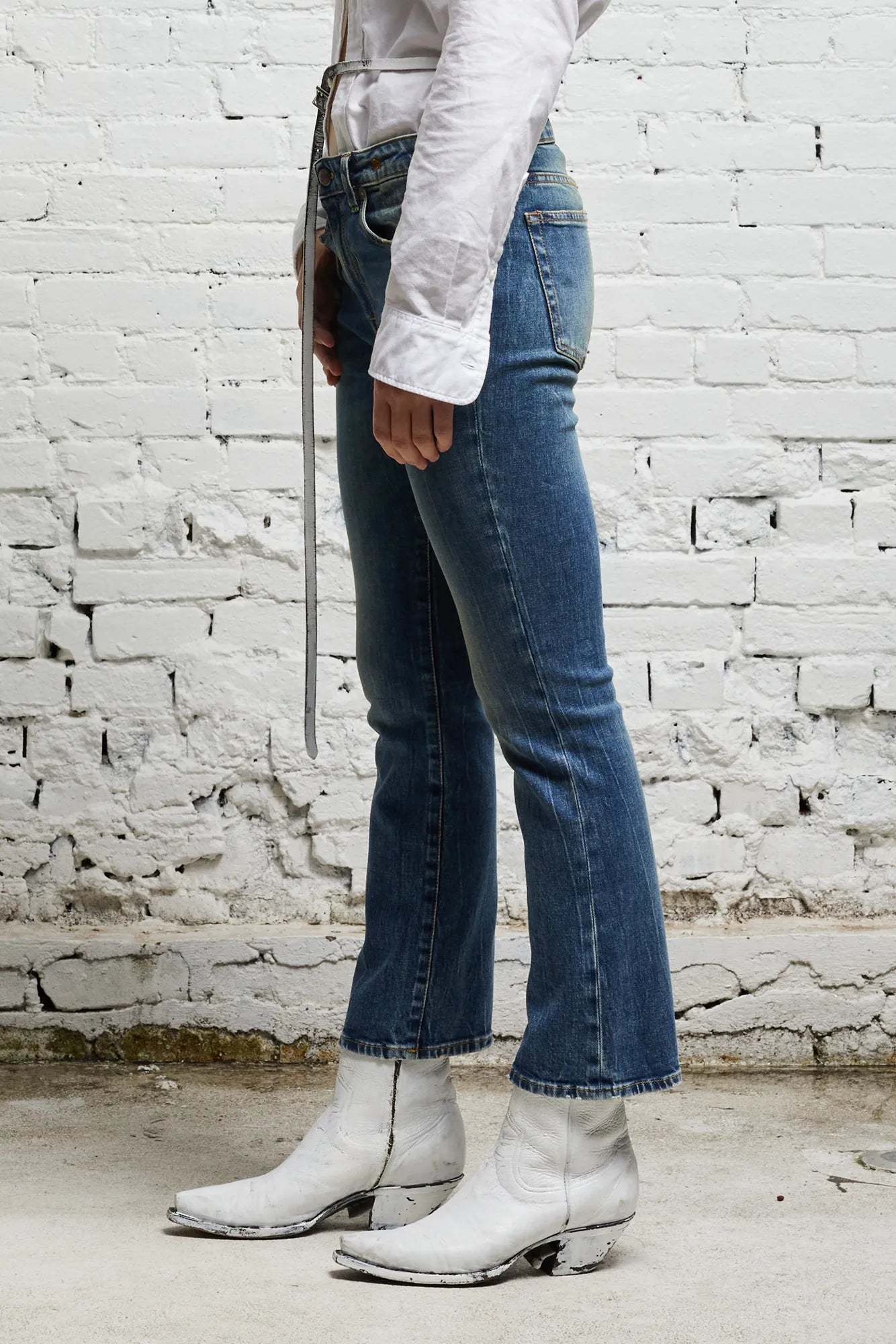 R13 Horn Jeans In Blue